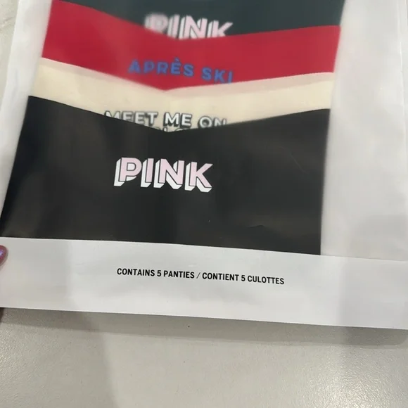 PINK 5 no show thong set size S - Picture 3 of 3